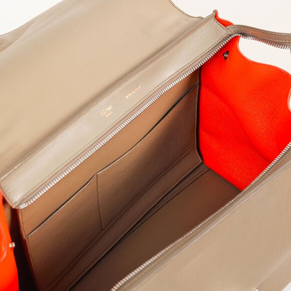 Celine Trapeze Medium Tricolour Leather & Suede Tote - Picture 13 of 14